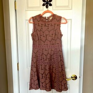 3 for $10 Altar’d State Lace Dress Mauve Lined Sleeveless  size Jr Med